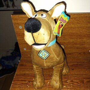 Vintage 13" Sitting Scooby Doo with tags (Cartoon Network)
